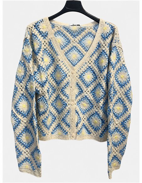 Chaqueta crochet granny square