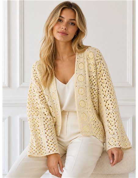 Cárdigan de crochet