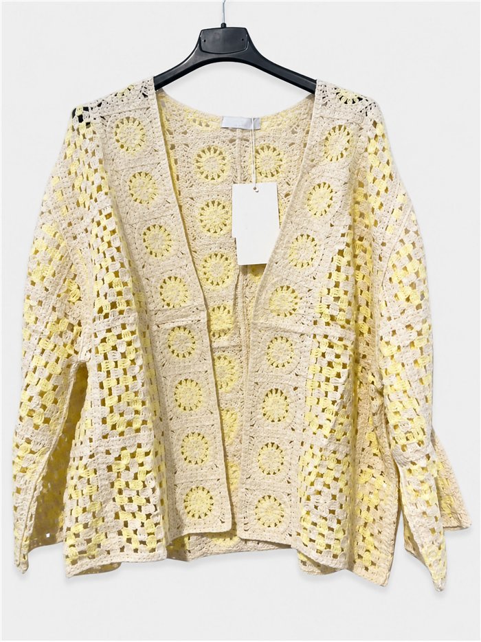 Cárdigan de crochet