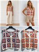 Chaleco crochet multicolor