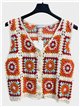 Chaleco crochet multicolor