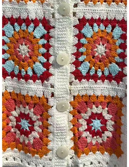 Chaleco crochet multicolor
