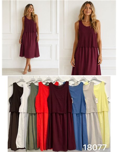Layered sleeveless dress