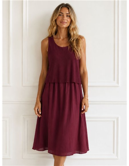 Layered sleeveless dress