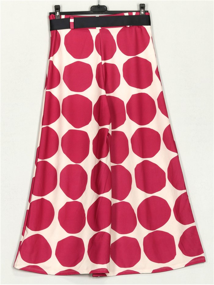 Pantalón palazzo maxi lunares con lazo