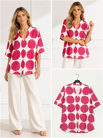 Blusa lycra lunares maxi 2