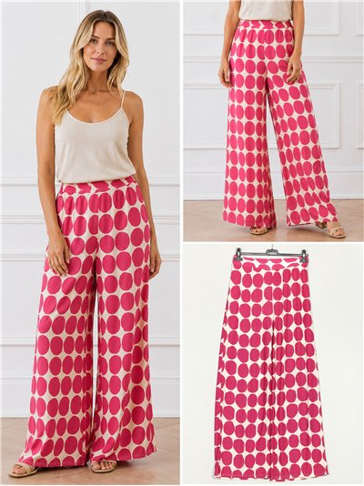 Pantalón lycra recto lunares 2