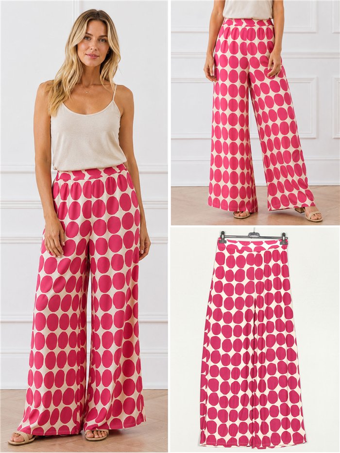 Pantalón lycra recto lunares