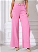 Pantalon à jambes larges avec ceinture à boucle