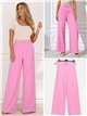 Pantalon à jambes larges avec ceinture à boucle