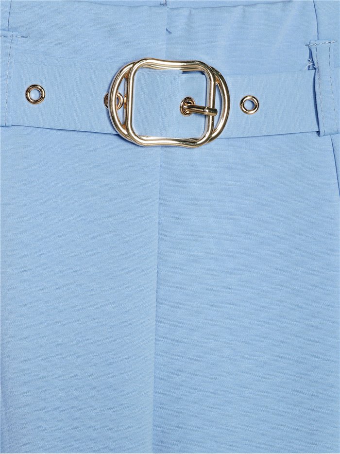 Pantaloni a gamba larga con cintura