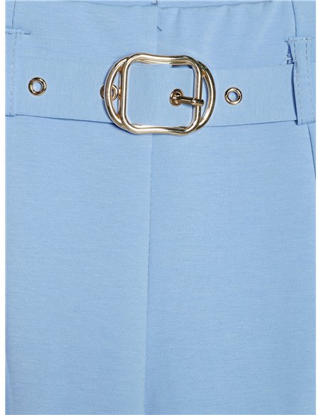 Pantaloni a gamba larga con cintura