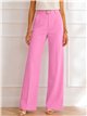 Pantalón wide-leg cinturón