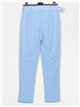 Pantalón liso cinturón de hebilla