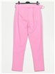 Pantalón liso cinturón de hebilla