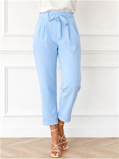 Pantalón paperbag con lazada