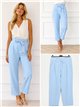 Pantalón paperbag con lazada
