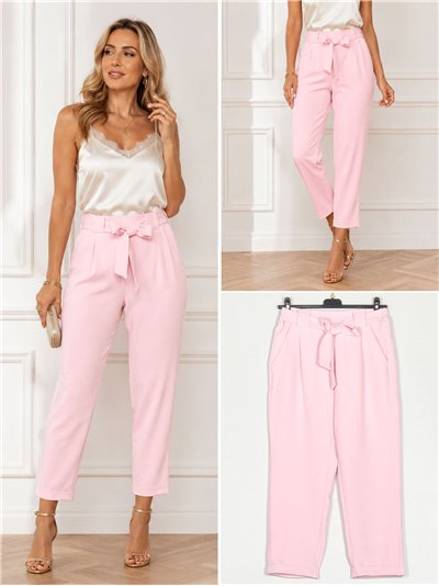 Pantalón paperbag con lazada 2