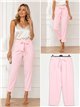 Pantalón paperbag con lazada