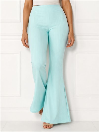 Pantalón flare rayas finas