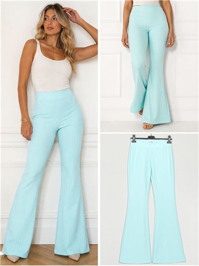 Pantalón flare rayas finas 2
