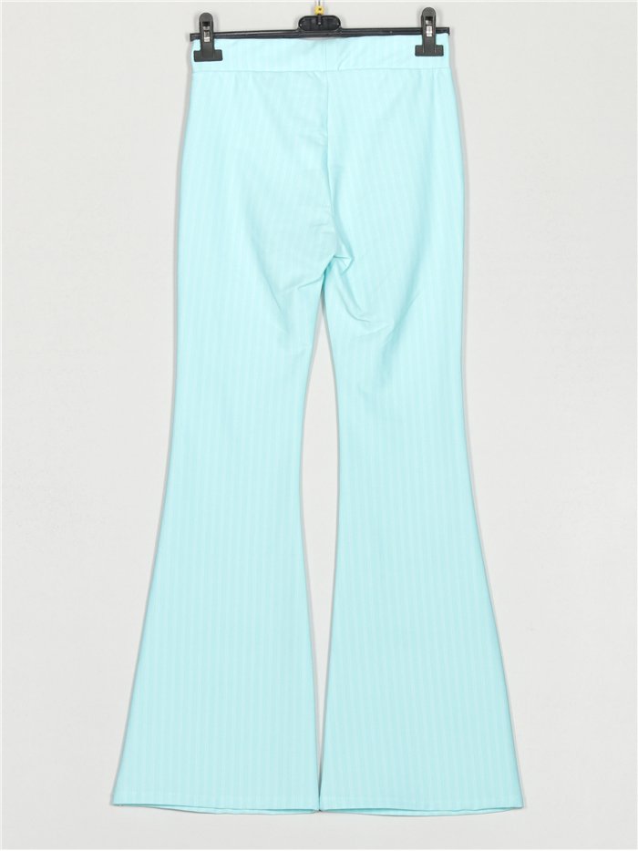 Pantalón flare rayas finas