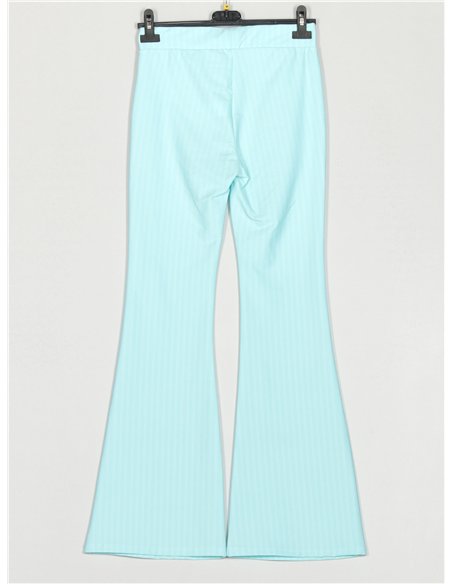 Pantalón flare rayas finas