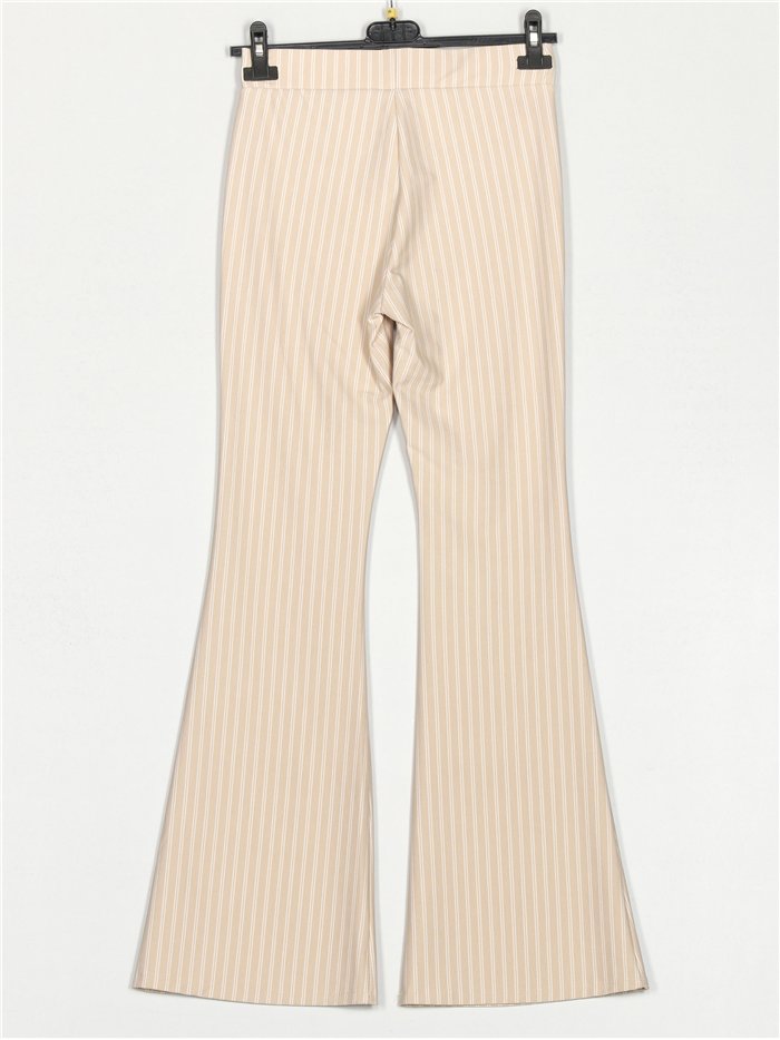 Pantalón flare rayas finas