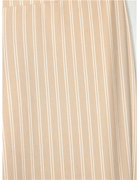 Pantalón flare rayas finas