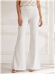 Pantalón flare rayas finas