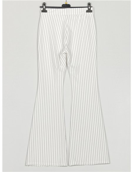 Pantalón flare rayas finas