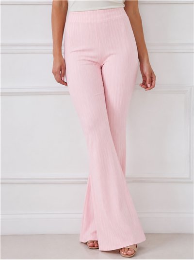 Pantalón flare rayas finas