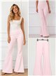 Pantalón flare rayas finas