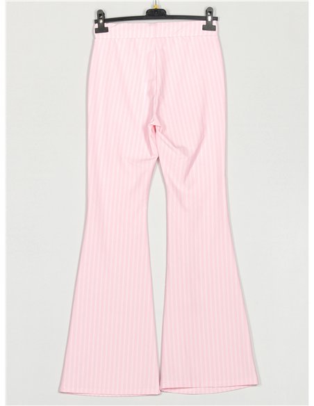 Pantalón flare rayas finas