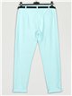 Pantalón cropped rayas finas cinturón