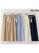 Pantalón culotte con cinturón de lunares