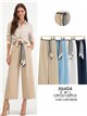 Pantalón wide-leg con cinturón pañuelo