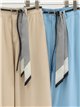 Pantalón wide-leg con cinturón pañuelo