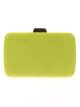 Bolso clutch de fiesta antelina lima