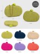 Bolso de fiesta ovalada rafia