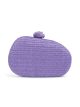 Bolso de fiesta ovalada rafia
