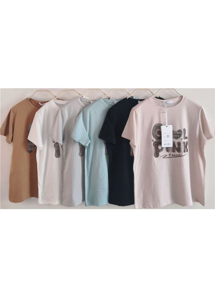 T-shirt rose pour fille
