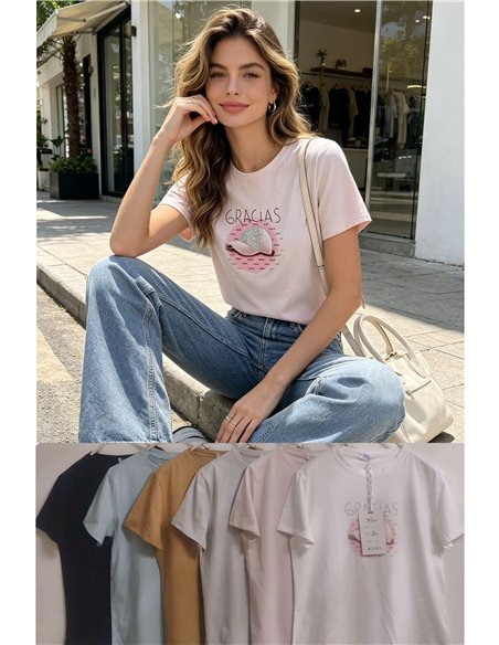 Camiseta de agradecimento