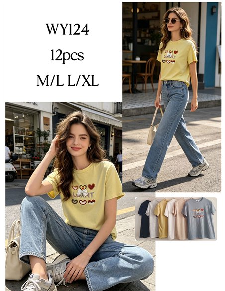 Ich möchte ein T-Shirt mit Herzen.