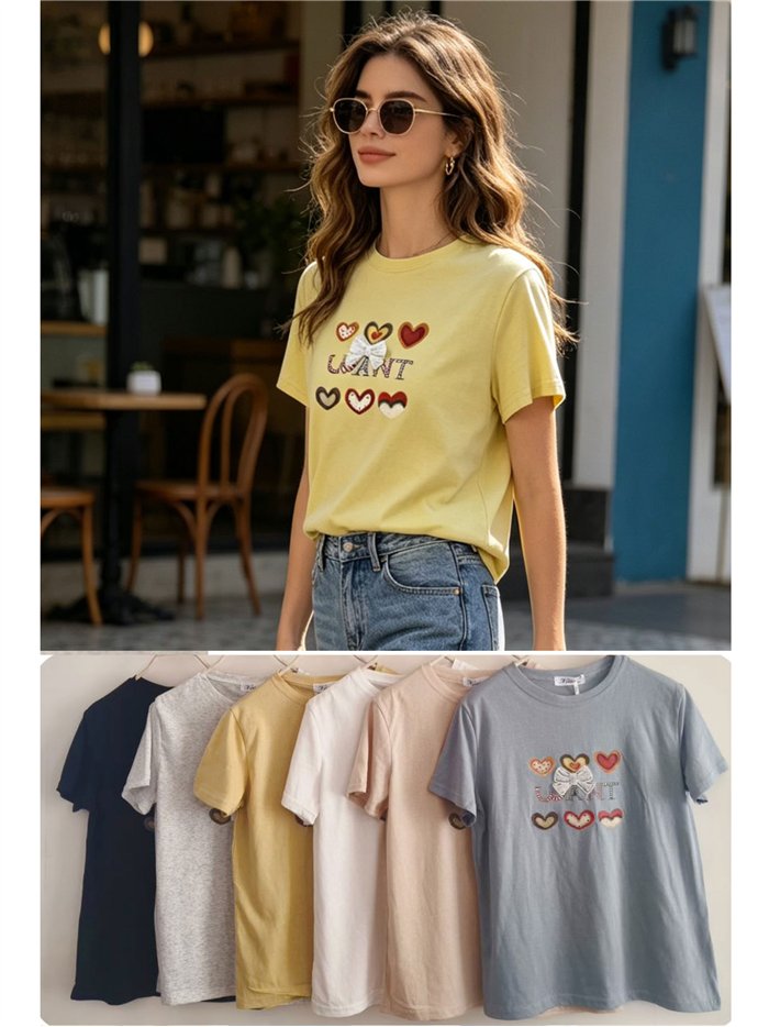 Ich möchte ein T-Shirt mit Herzen.