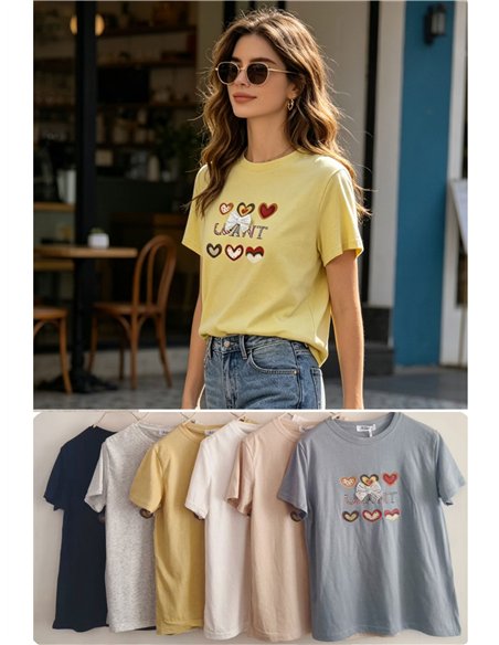 Ich möchte ein T-Shirt mit Herzen.