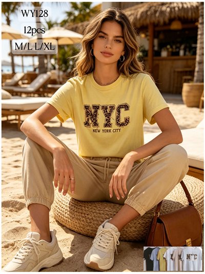 Camiseta New York animal print 2