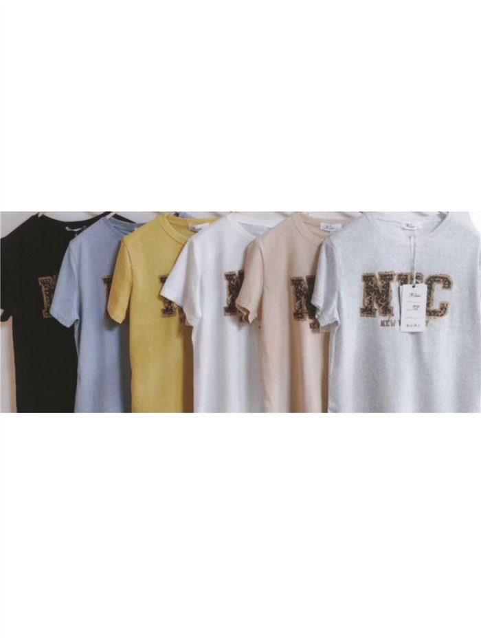 New Yorker T-Shirt mit Tiermuster