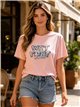 Übergroßes T-Shirt mit Nassfarbe-Motiv