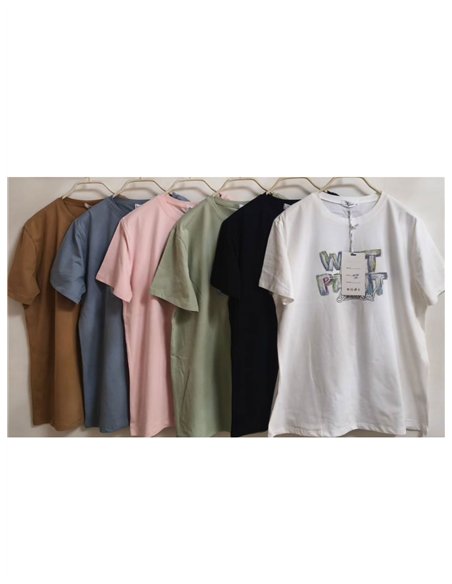 Übergroßes T-Shirt mit Nassfarbe-Motiv